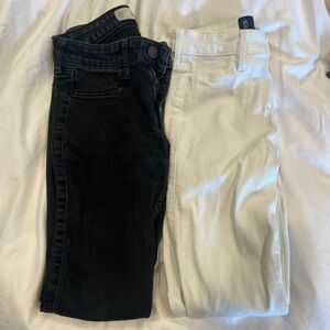 Hollister black and white skinny jean bundle